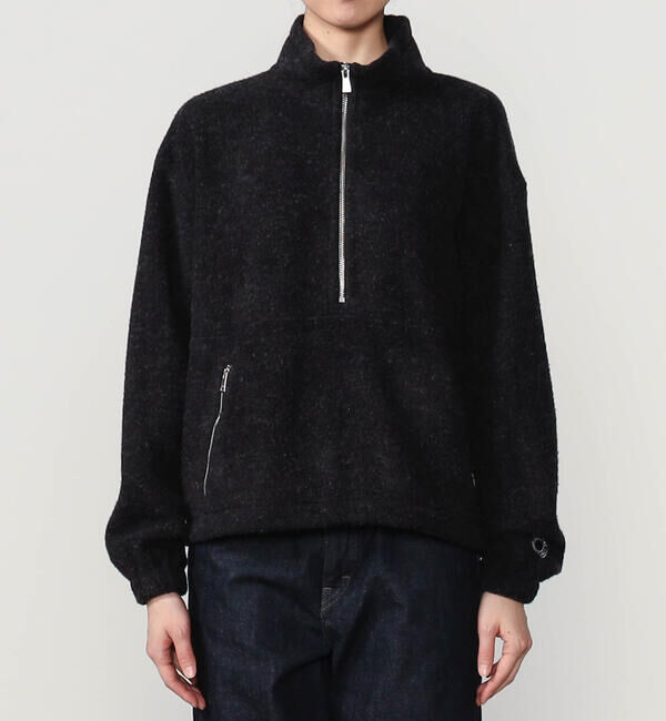  「ORCIVAL | ブラッシュドフリース スタンドカラージッププルオーバー WOMEN」|その他|