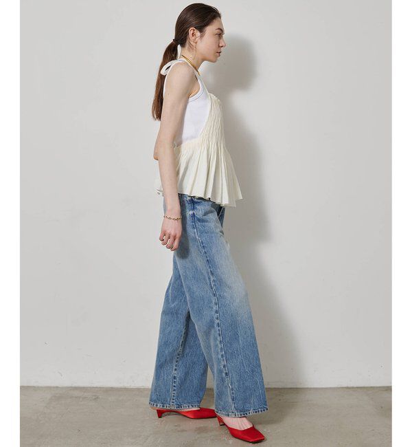  「《1枚で着ても透けにくい》ヴィンテージテレコタンク」|タンクトップ|