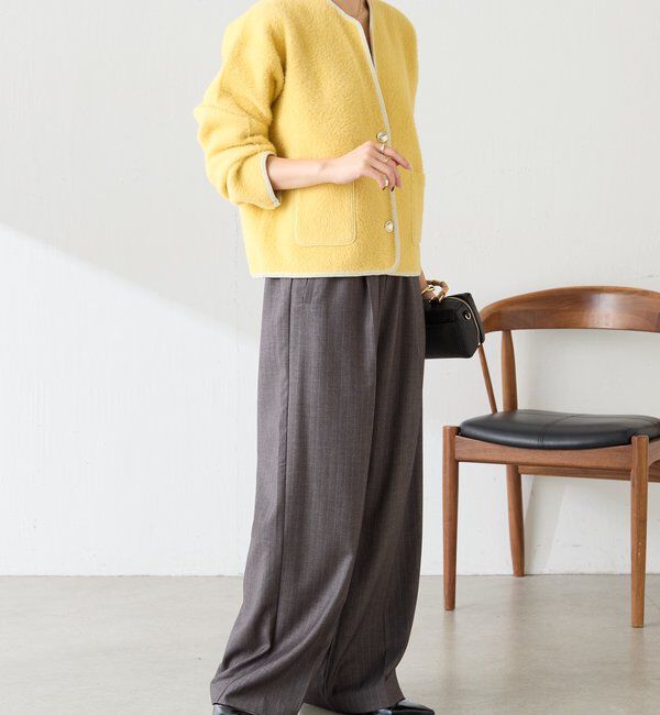 「ミニシャギースキッパーカーディガン」|ニット・セーター|