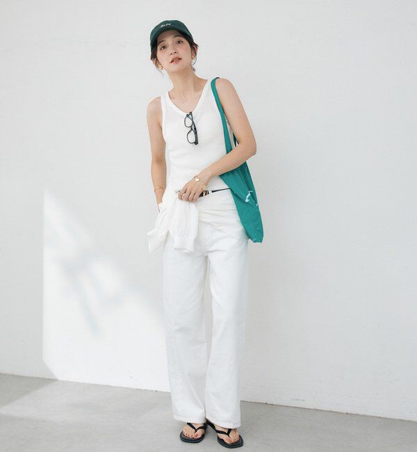  「【A・MONN】【セット着用可】cropped KNIT」|ニット・セーター|