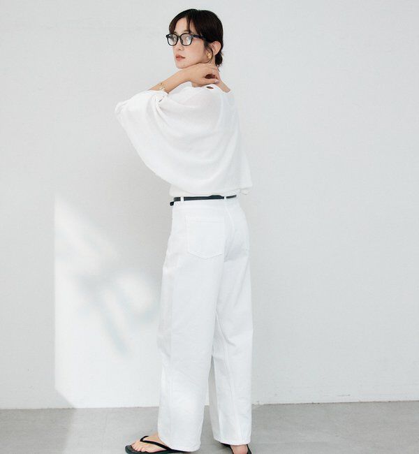  「【A・MONN】【セット着用可】cropped KNIT」|ニット・セーター|