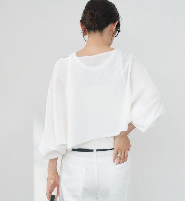  「【A・MONN】【セット着用可】cropped KNIT」|ニット・セーター|