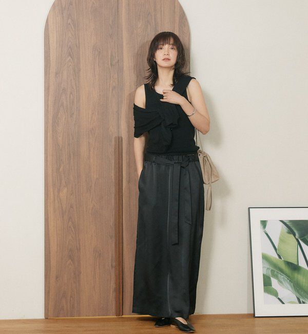  「【A・MONN】【セット着用可】cropped KNIT」|ニット・セーター|