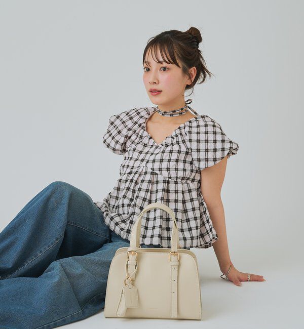  「【@sktnnm企画】リップチャーム付きminiボストンBAG」|トートバッグ|