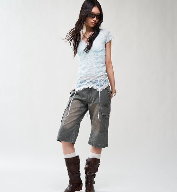  「【26AW LOOK掲載品番】2WAYベルテッドブーツ」|ロングブーツ|