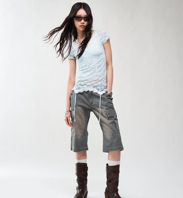  「【26AW LOOK掲載品番】2WAYベルテッドブーツ」|ロングブーツ|