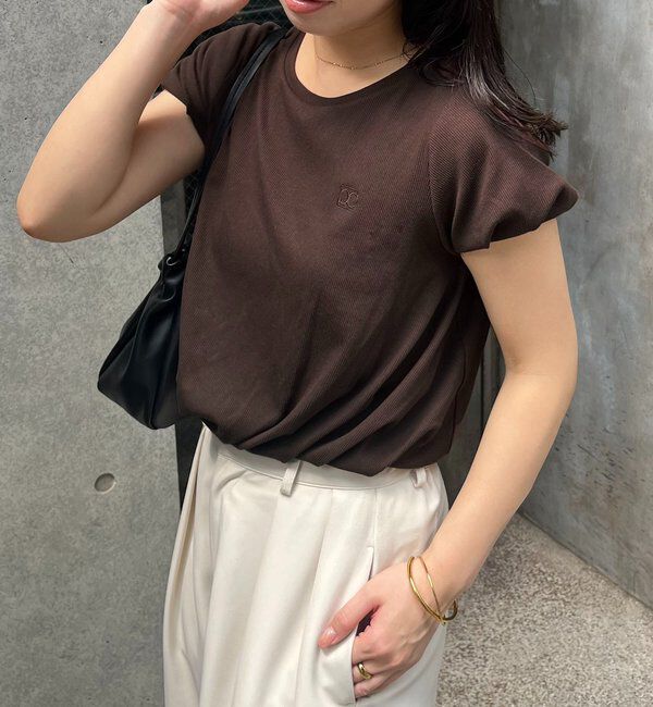  「ツイストバルーンT」|Tシャツ・カットソー|ブラウン
