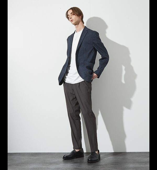 ABAHOUSE「【接触冷感】Vネック スキッパーTシャツ/ヘンリーネック/COVEROSS(R)」|Tシャツ・カットソー|