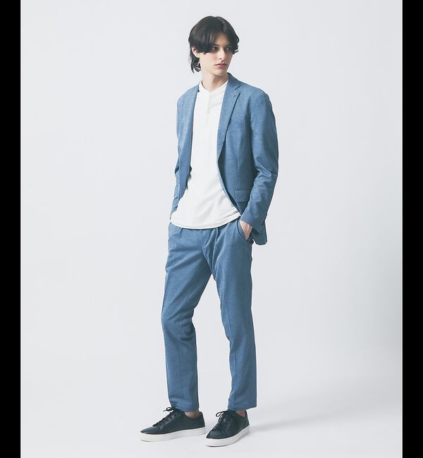 ABAHOUSE「【接触冷感】Vネック スキッパーTシャツ/ヘンリーネック/COVEROSS(R)」|Tシャツ・カットソー|