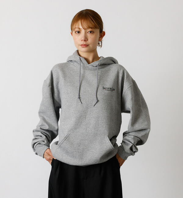 ABAHOUSE「【FRUIT OF THE LOOM】PRINT HOODIE4/ロゴプリント/」|パーカー|グレー