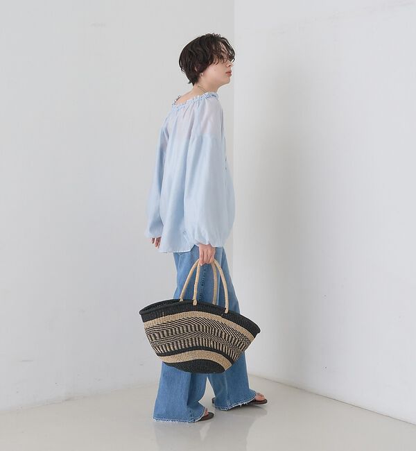 Rouge vif「【The Bagmati/ザ バグマティ】柄カゴバッグ」|かごバッグ|