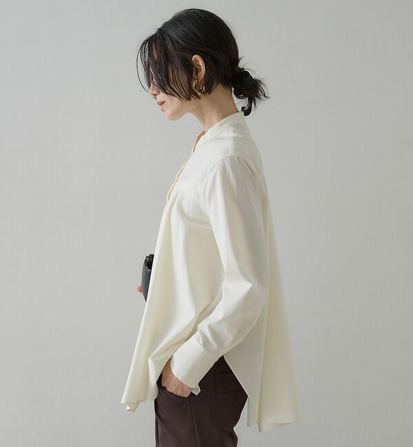 qualite「【2026新色登場】ランダムヘムシャツ【予約】」|シャツ・ブラウス|