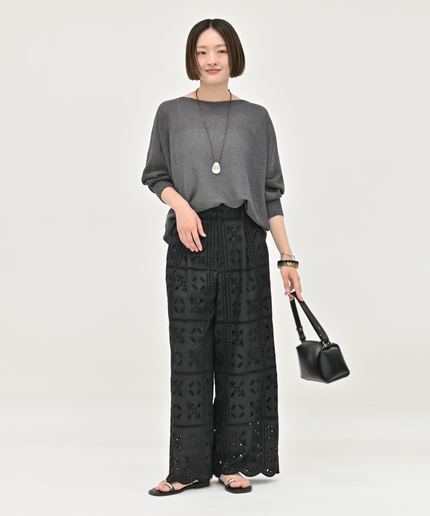 qualite「【夏まで快適に着られる】camifineニットプルオーバー」|Tシャツ・カットソー|