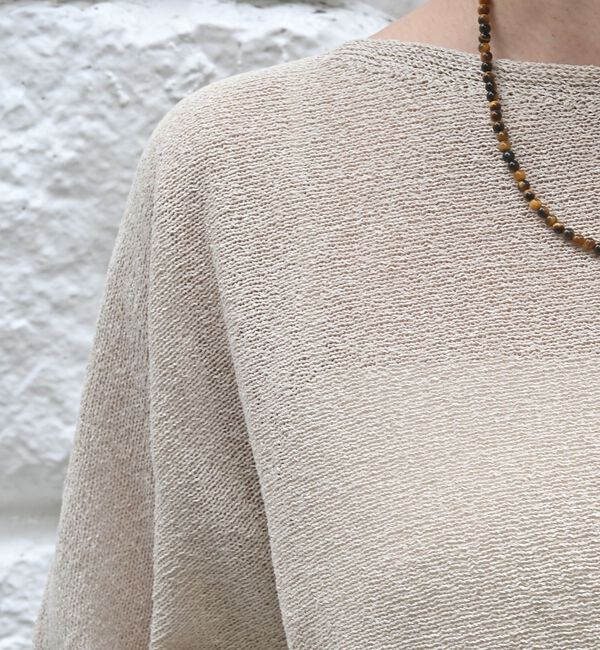 qualite「【夏まで快適に着られる】camifineニットプルオーバー」|Tシャツ・カットソー|