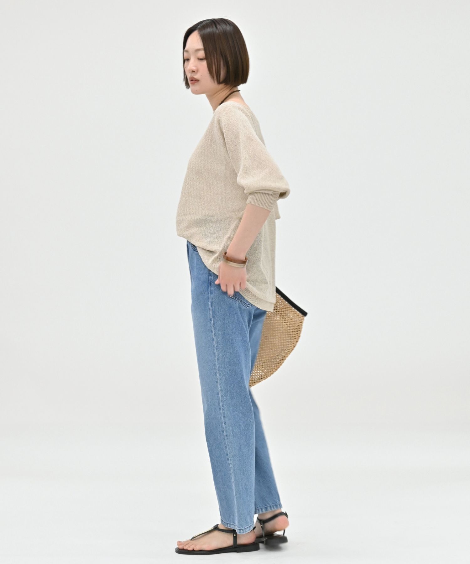 qualite「【夏まで快適に着られる】camifineニットプルオーバー」|Tシャツ・カットソー|