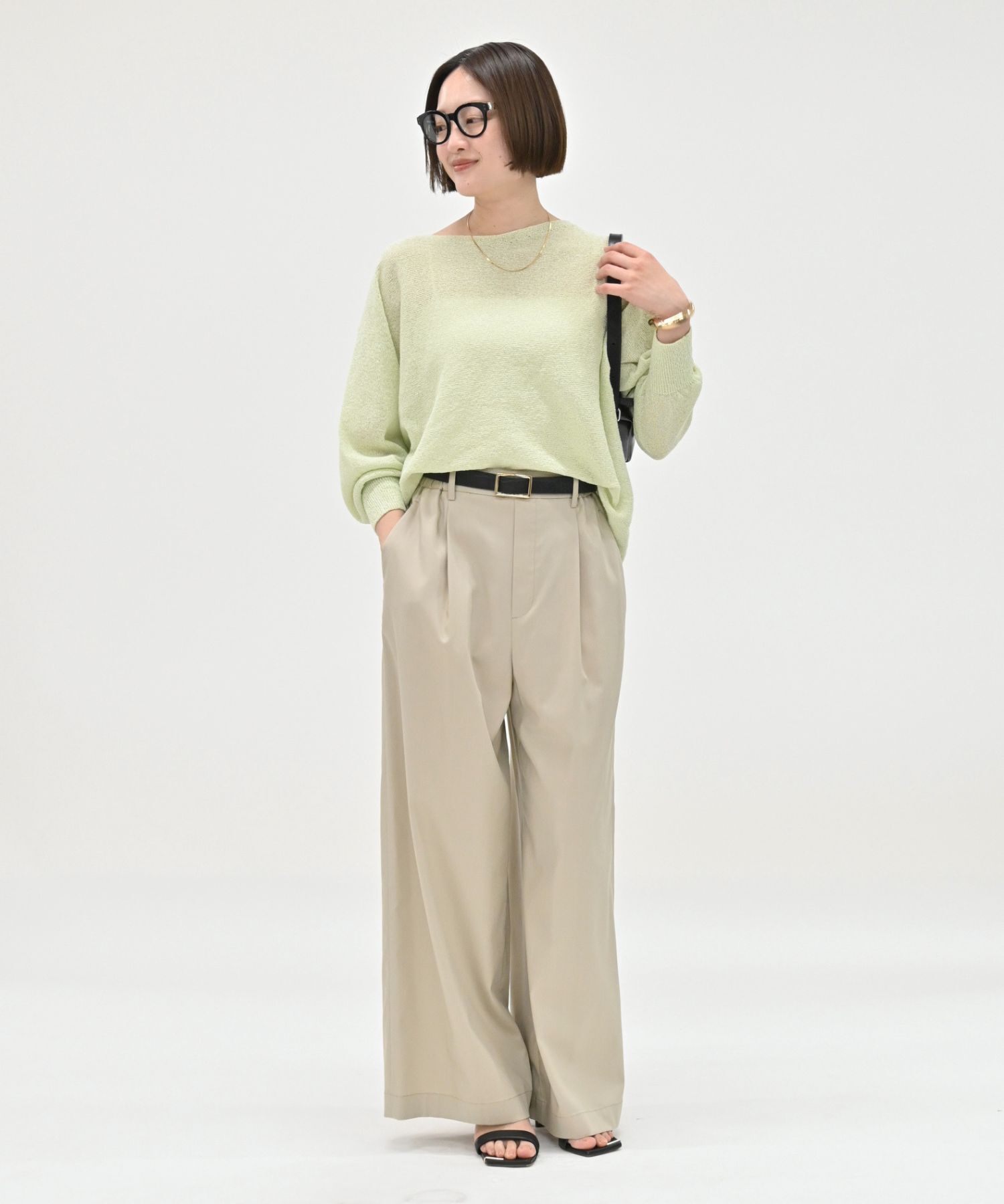 qualite「【夏まで快適に着られる】camifineニットプルオーバー」|Tシャツ・カットソー|