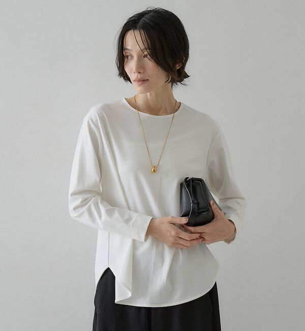 qualite「スムースシャツテールプルオーバー【予約】」|Tシャツ・カットソー|