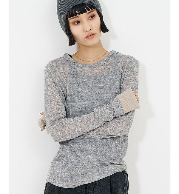 NOMINE「ダブルスリーブ シアー ロンT」|Tシャツ・カットソー|