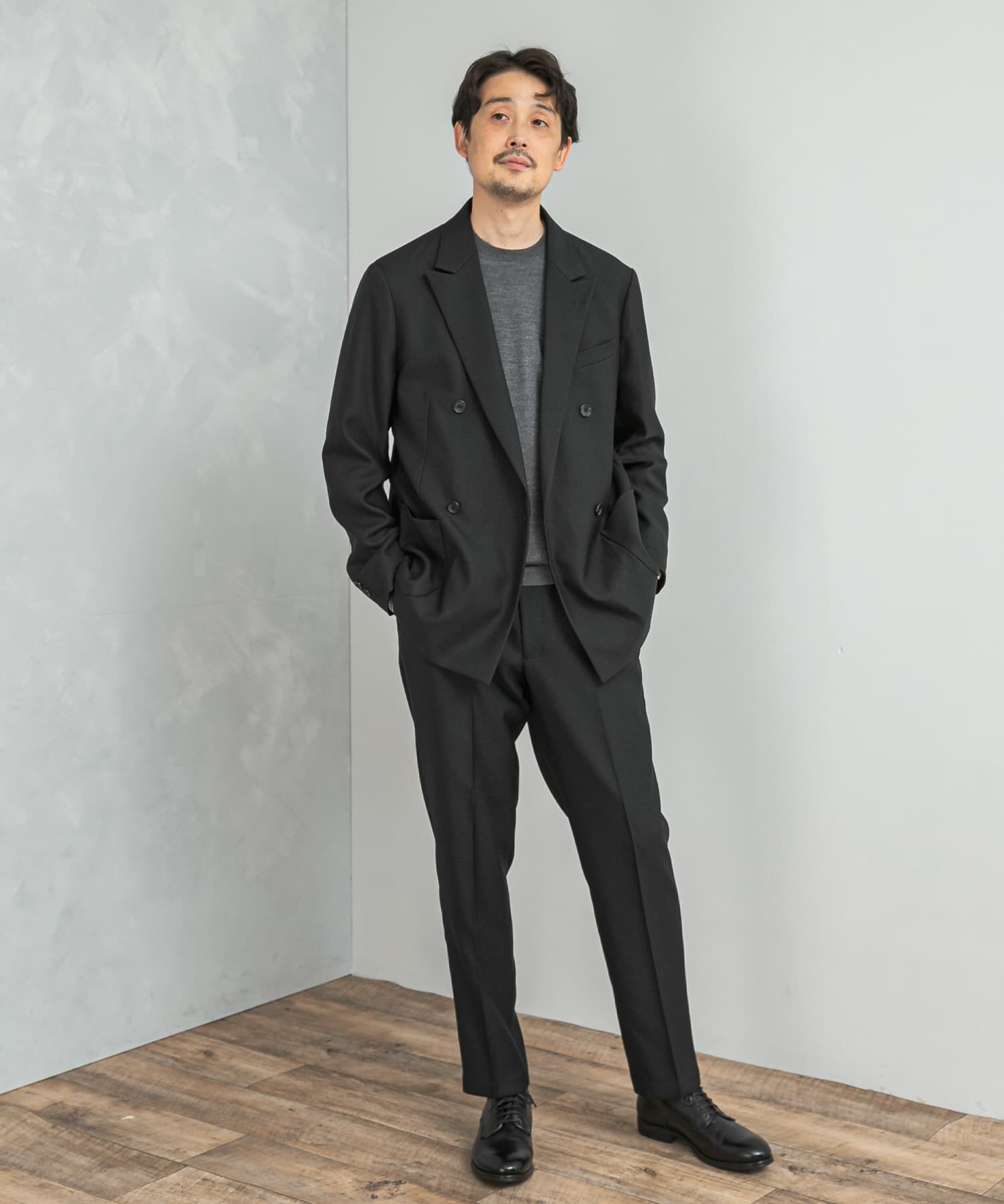 URBAN RESEARCH DOORS「LIFE STYLE TAILOR　マシンウォッシャブルハイゲージクルーニット」|シャツ・ブラウス|