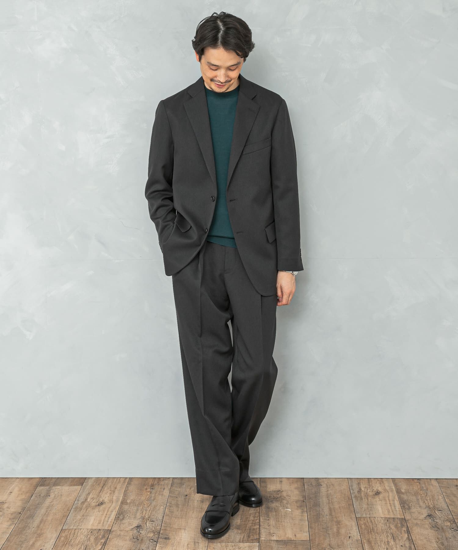 URBAN RESEARCH DOORS「LIFE STYLE TAILOR　マシンウォッシャブルハイゲージクルーニット」|シャツ・ブラウス|