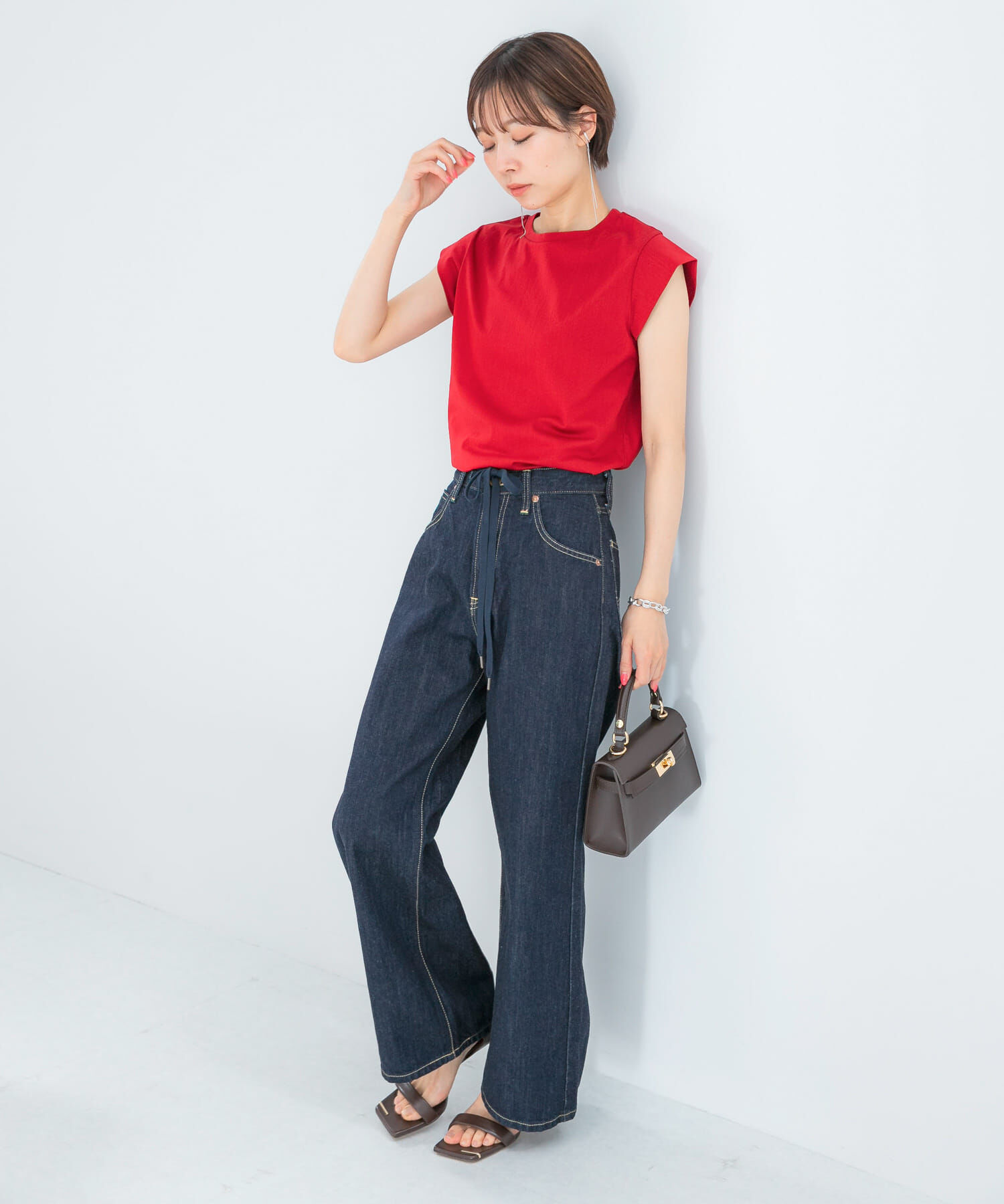 URBAN RESEARCH ROSSO「クールタッチスーピマコットンフレンチTシャツ」|Tシャツ・カットソー|