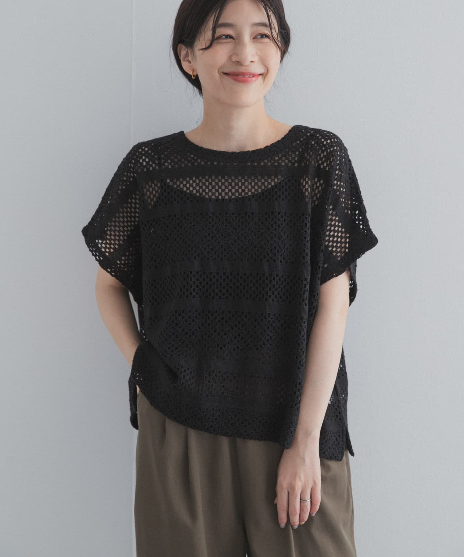 URBAN RESEARCH DOORS「クロップドレースプルオーバー」|その他|