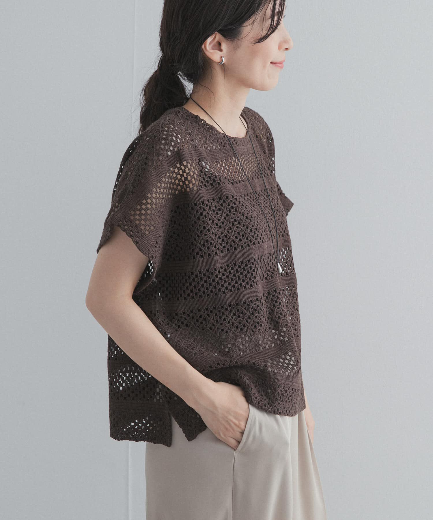 URBAN RESEARCH DOORS「クロップドレースプルオーバー」|その他|