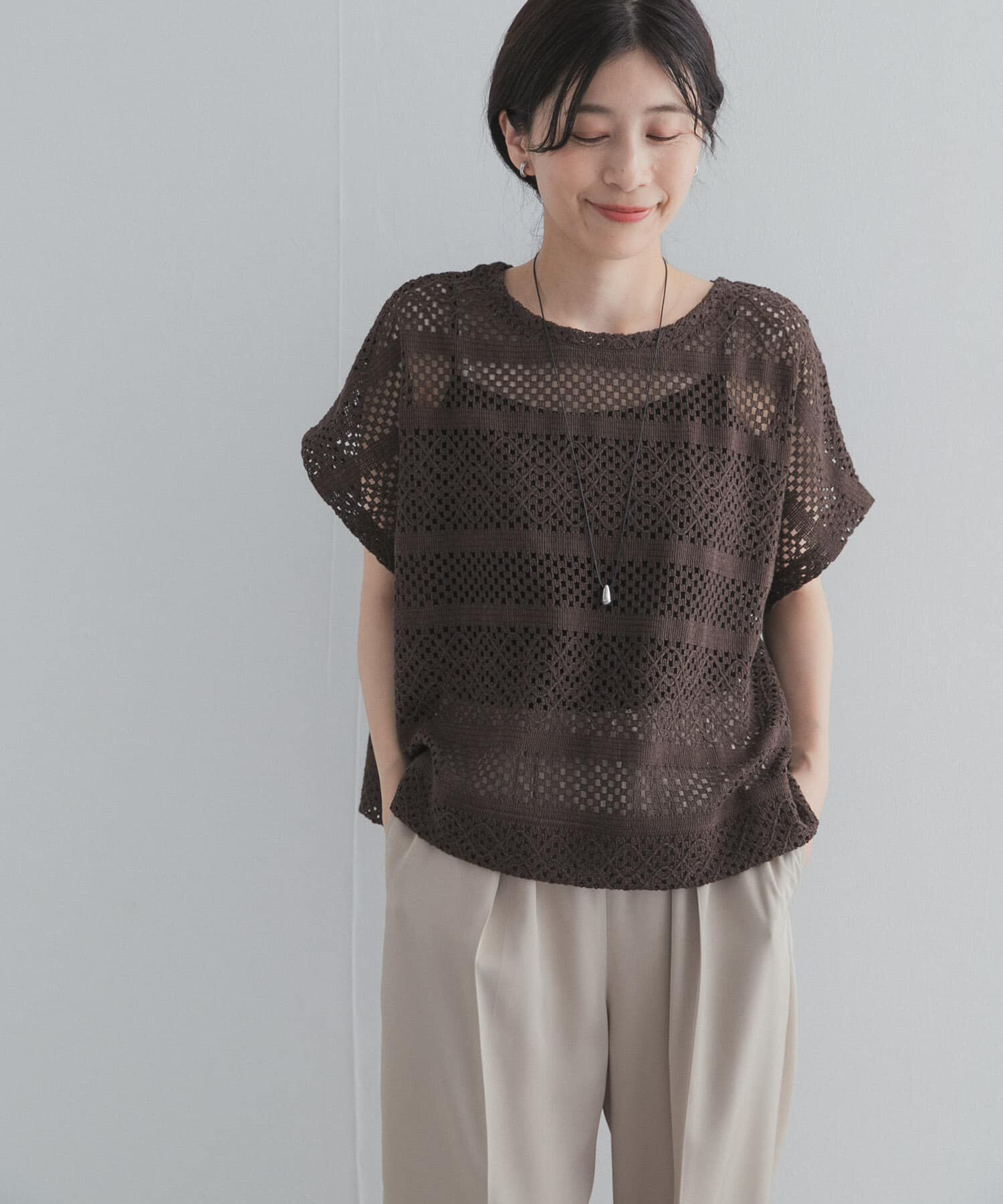 URBAN RESEARCH DOORS「クロップドレースプルオーバー」|その他|