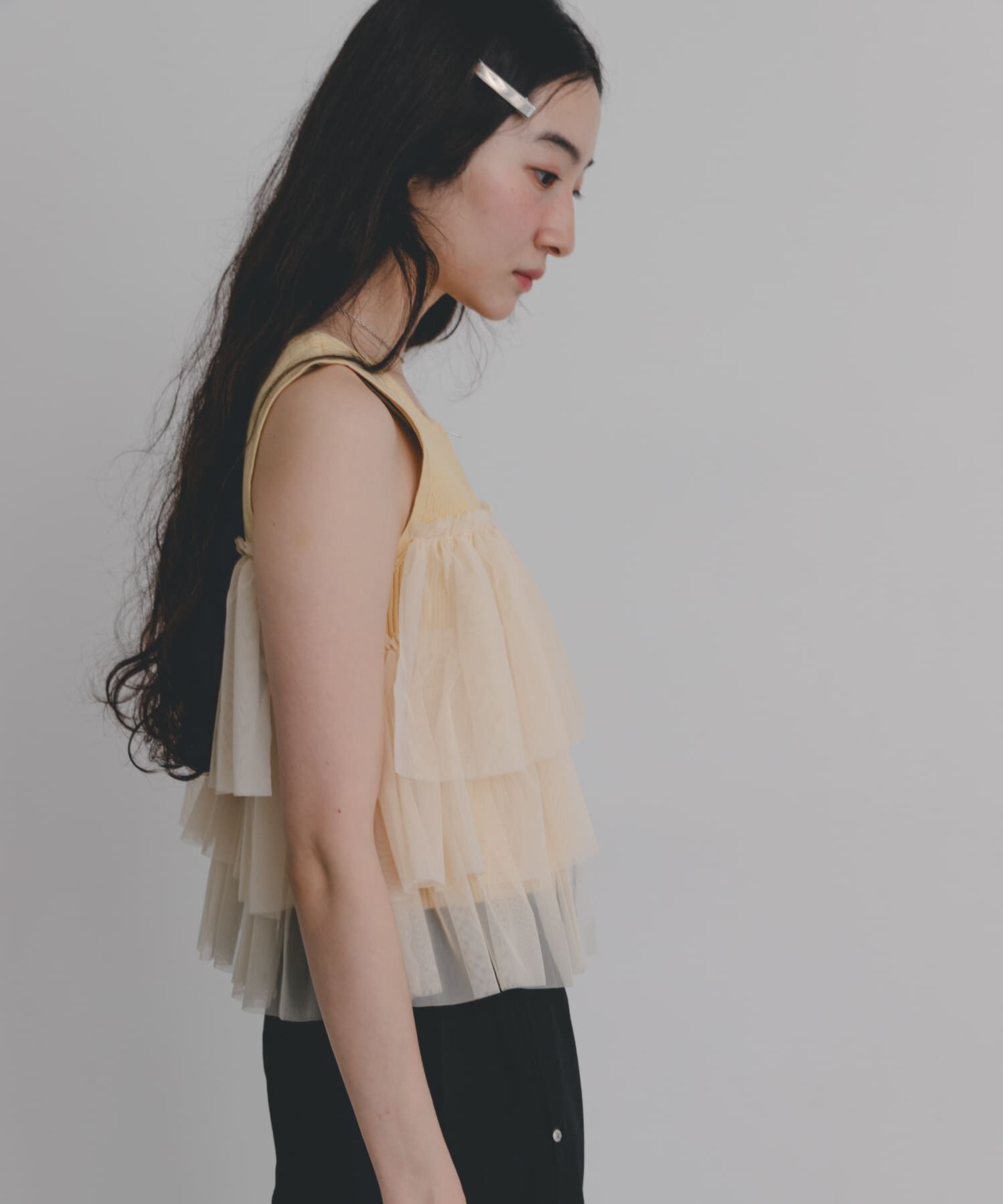 SENSE OF PLACE by URBAN RESEARCH「『洗濯可』ダブルジップフリルニットトップ」|ニット・セーター|
