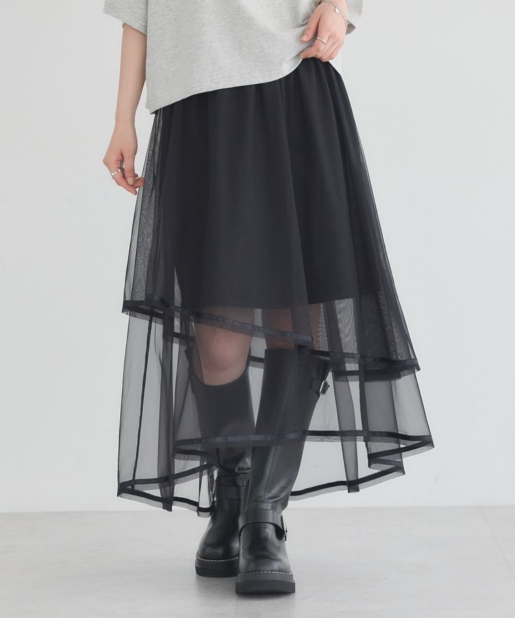 earth music&ecology「シアーアシメスカート」|スカート|