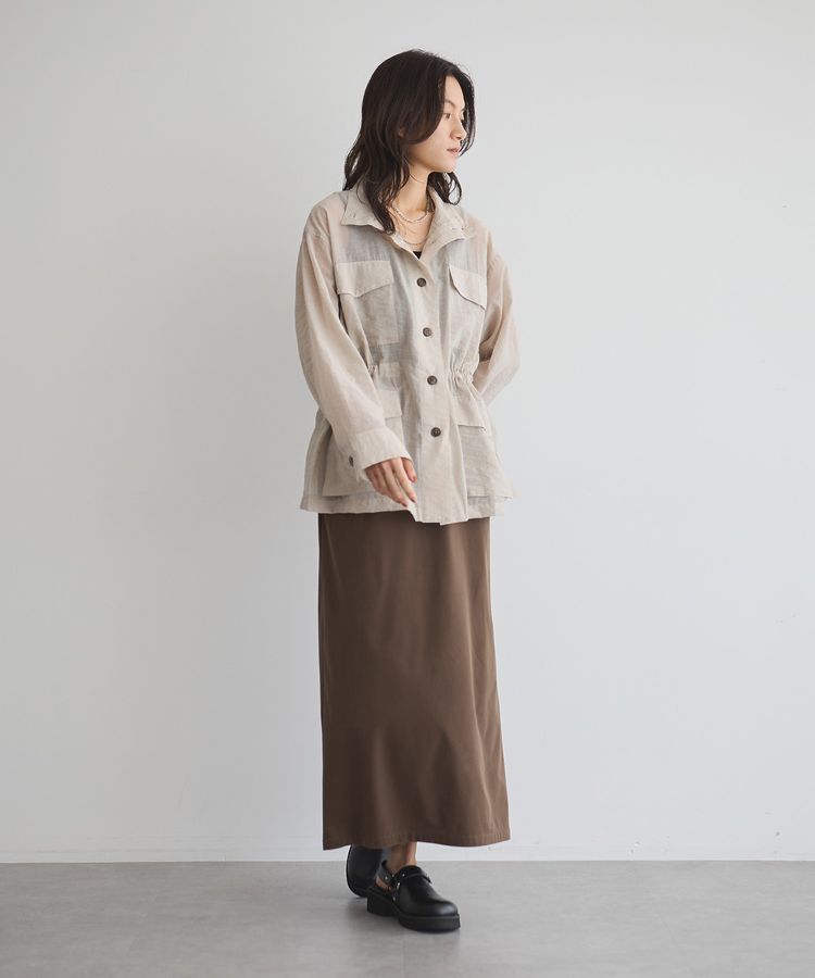 GARAGE OF GOOD CLOTHING「ベロアIラインロングスカート」|タイト|