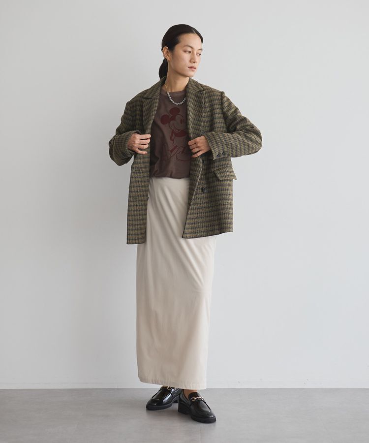 GARAGE OF GOOD CLOTHING「ベロアIラインロングスカート」|タイト|
