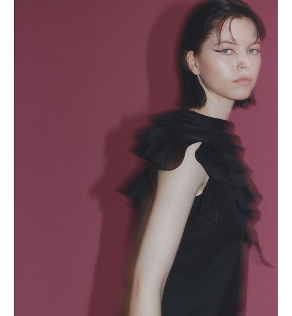 LOULOU WILLOUGHBY「【LOULOU WILLOUGHBY】アシメフリルワンピース」|ワンピース|