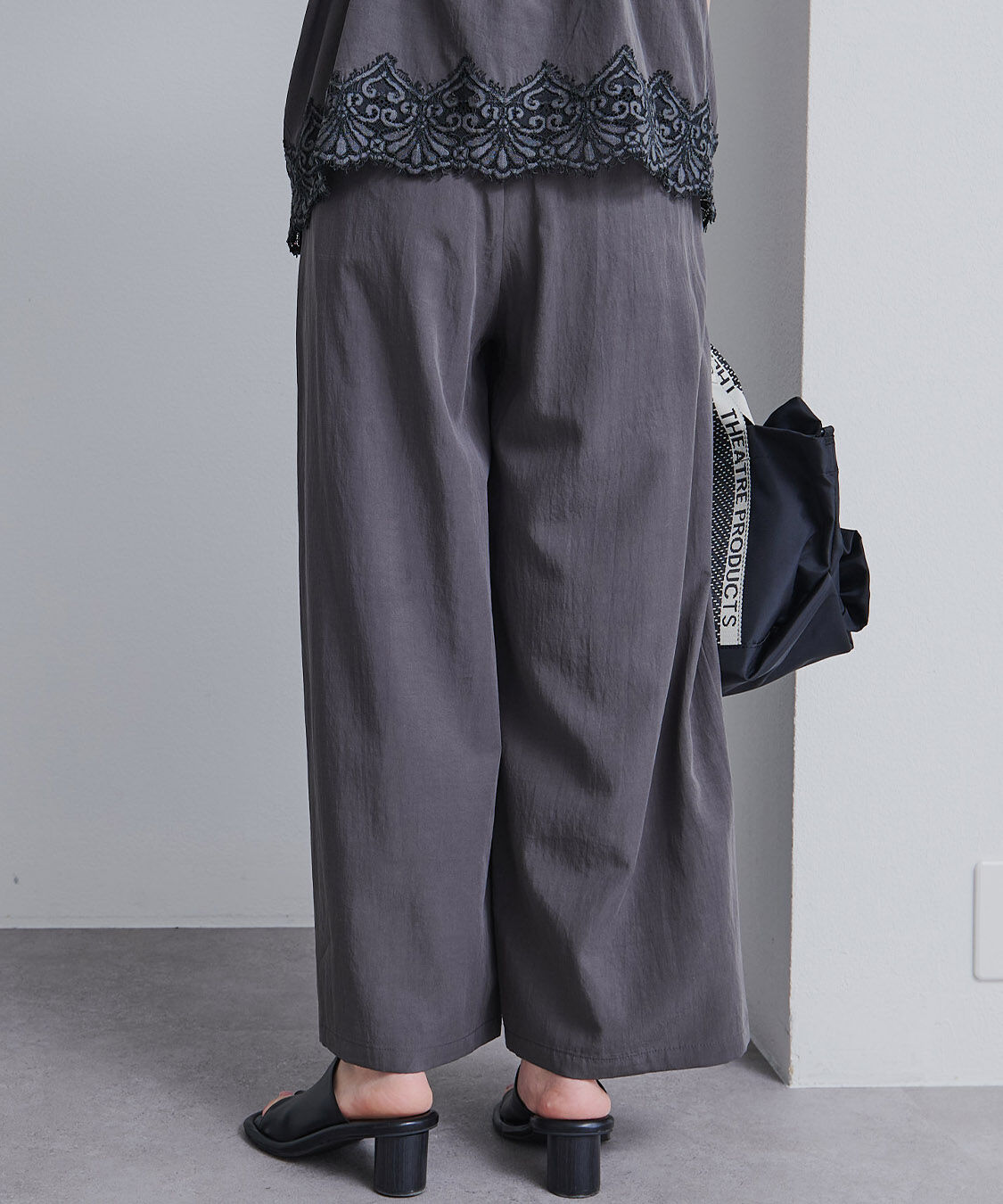  「【SET ITEM】レースヘムキャミソール+スラックスパンツセット」|その他|