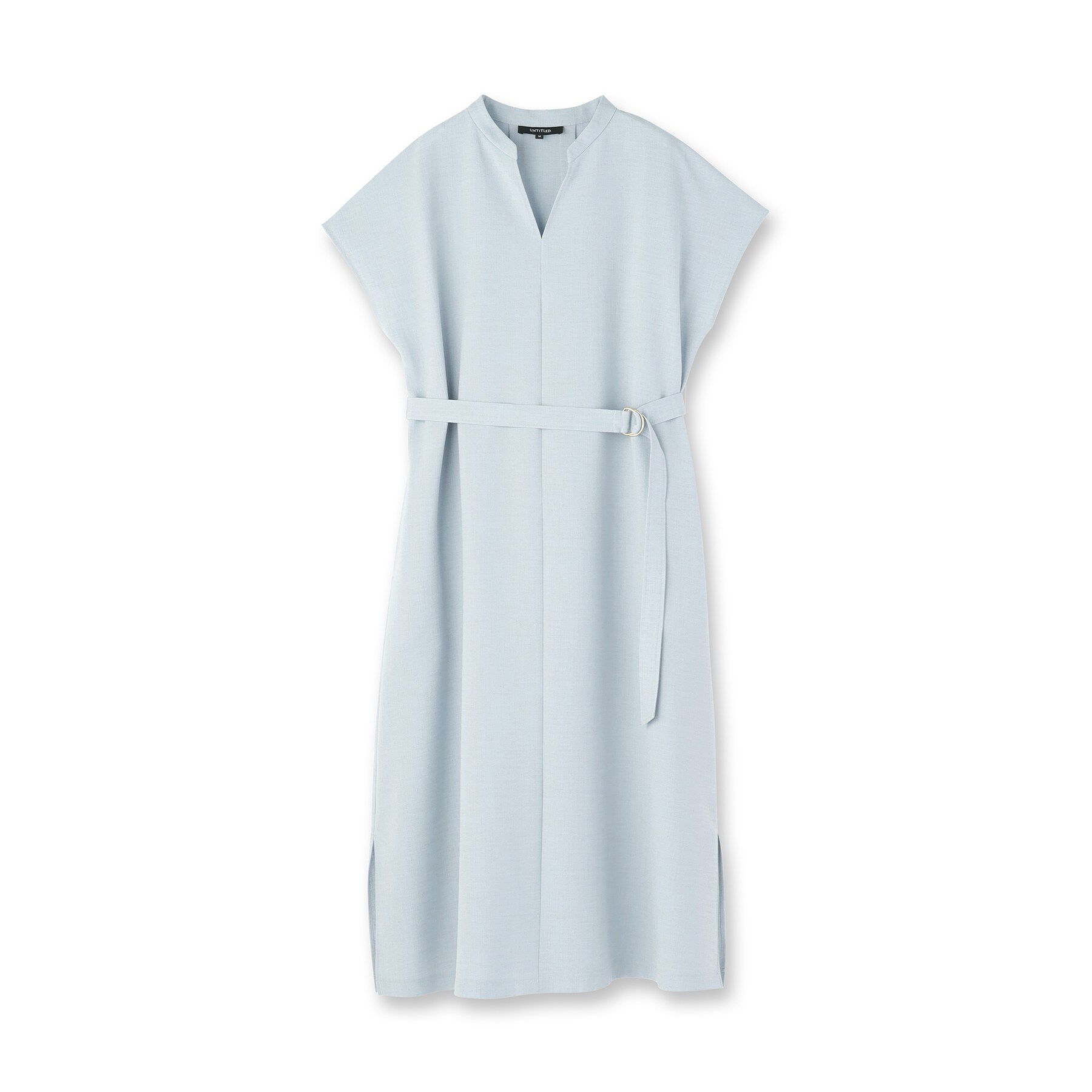UNTITLED「【UV/接触冷感/遮熱/通気性】スラブバンドカラーワンピース」|ワンピース|