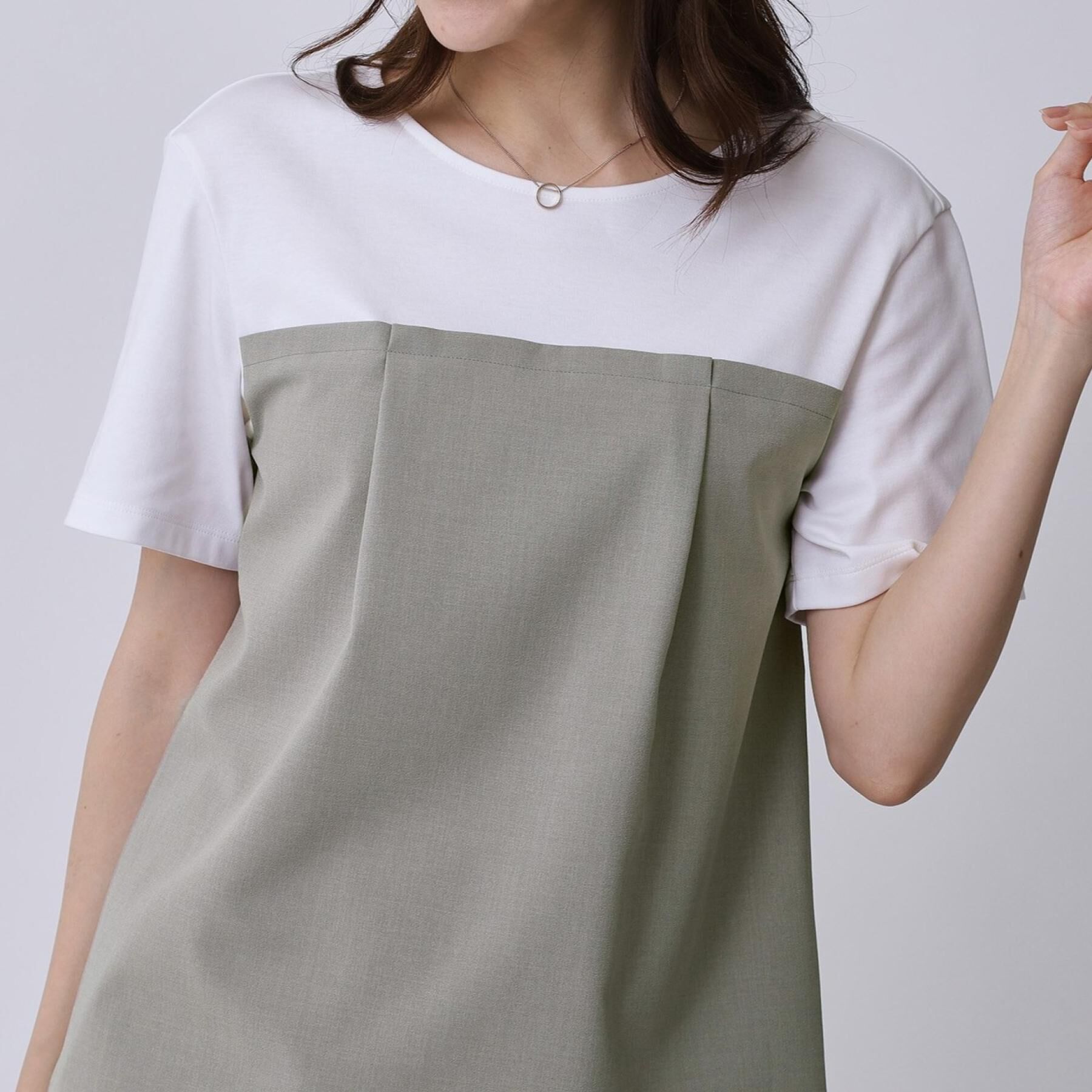 COUP DE CHANCE「【手洗い可】レイヤード風カットソー」|Tシャツ・カットソー|