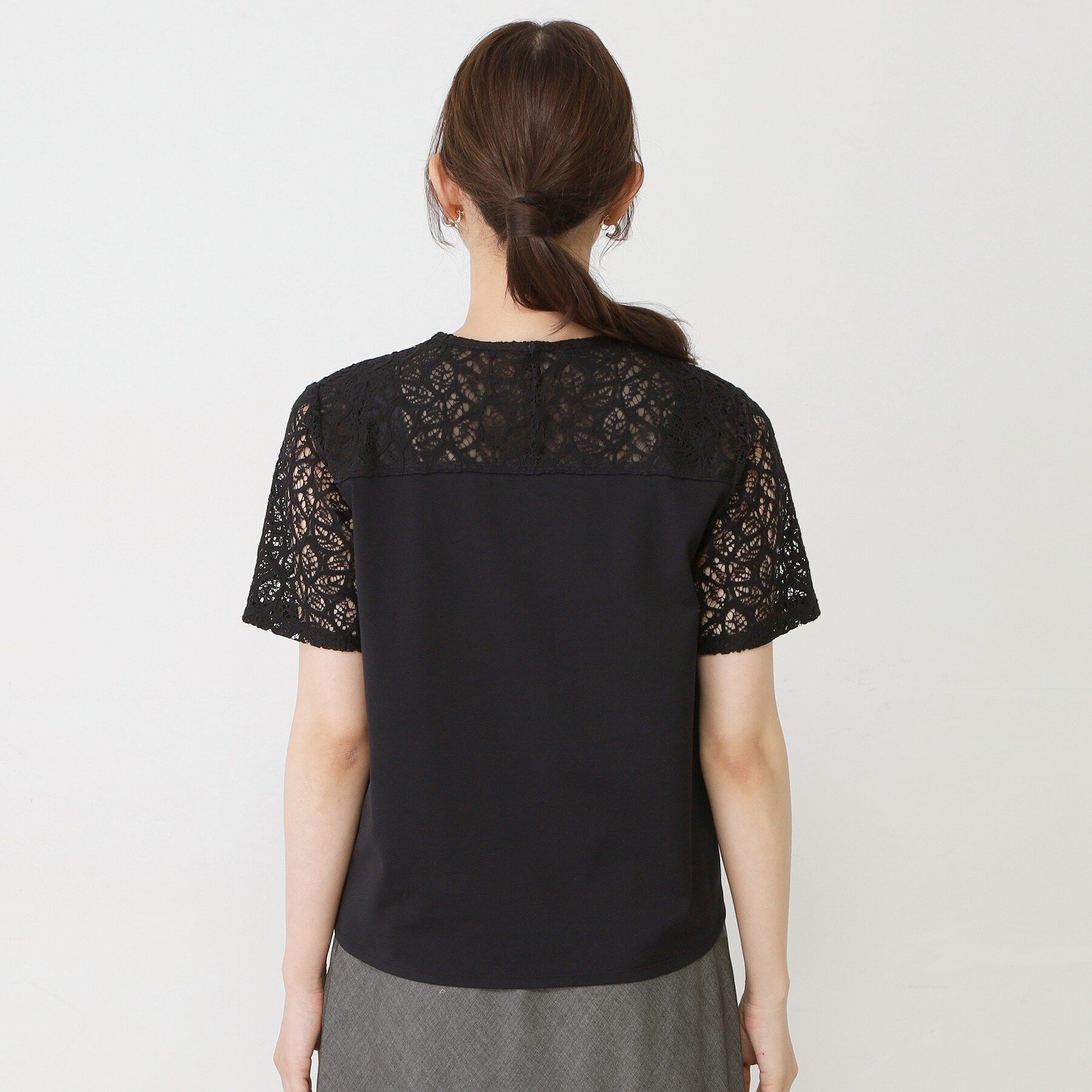 COUP DE CHANCE「【手洗い可／日本製】ラッセルレースプルオーバー」|Tシャツ・カットソー|