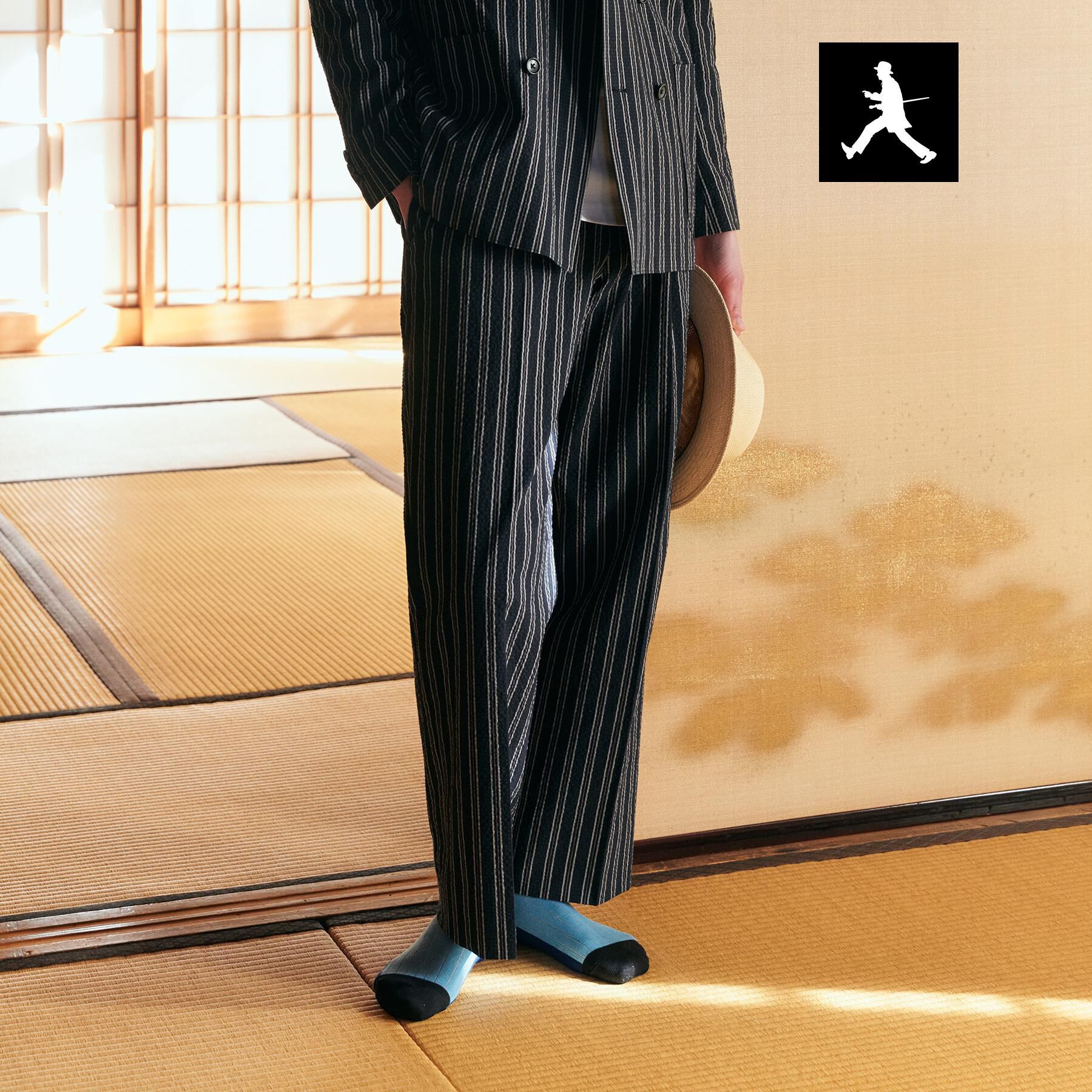 TAKEO KIKUCHI「【BOWLER HAT LABEL】サッカーストライプ イージーワイドパンツ」|その他|