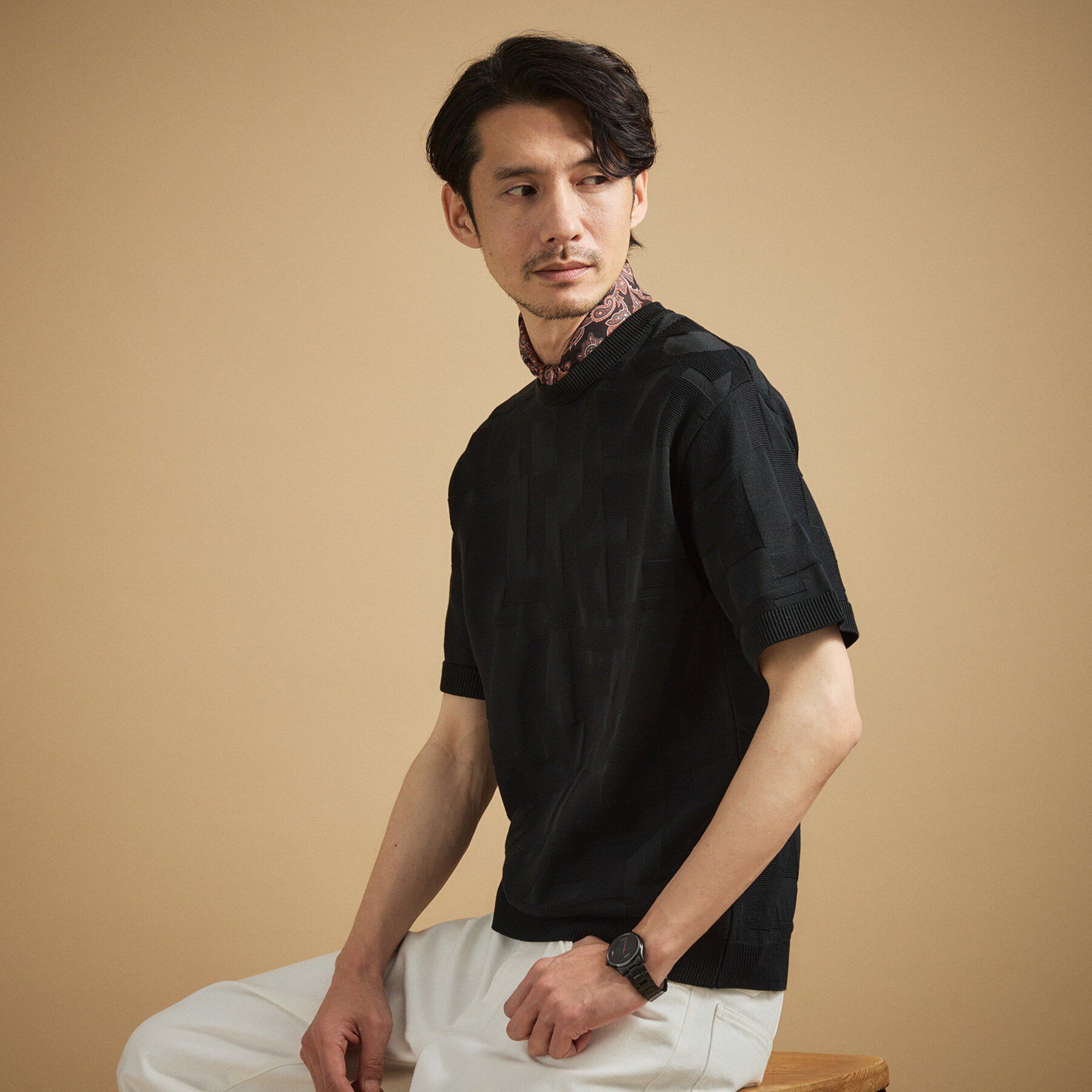 TAKEO KIKUCHI「【徳島ニット】ニットＴシャツ」|ニット・セーター|