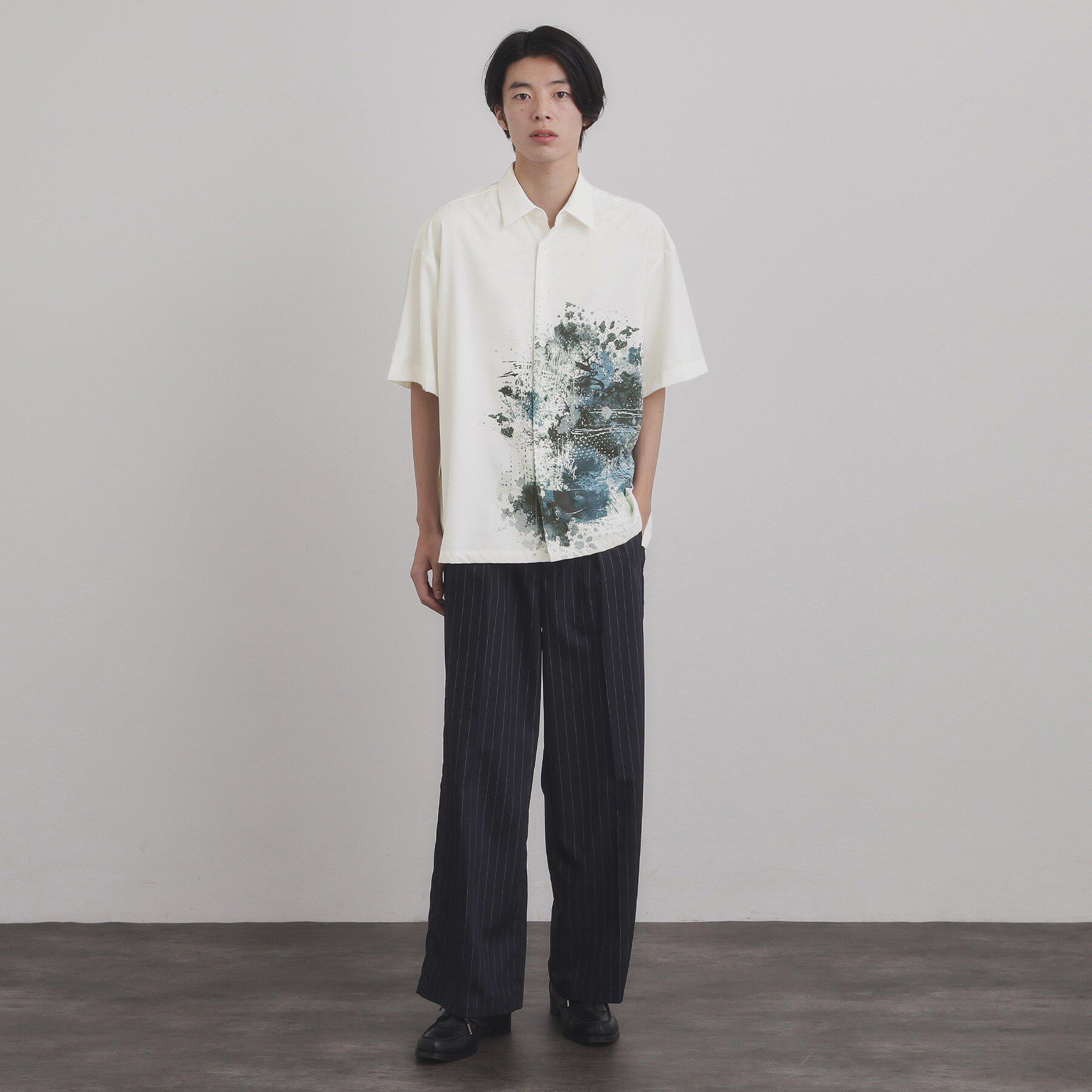 tk.TAKEO KIKUCHI「サイドペイント半袖シャツ」|シャツ・ブラウス|