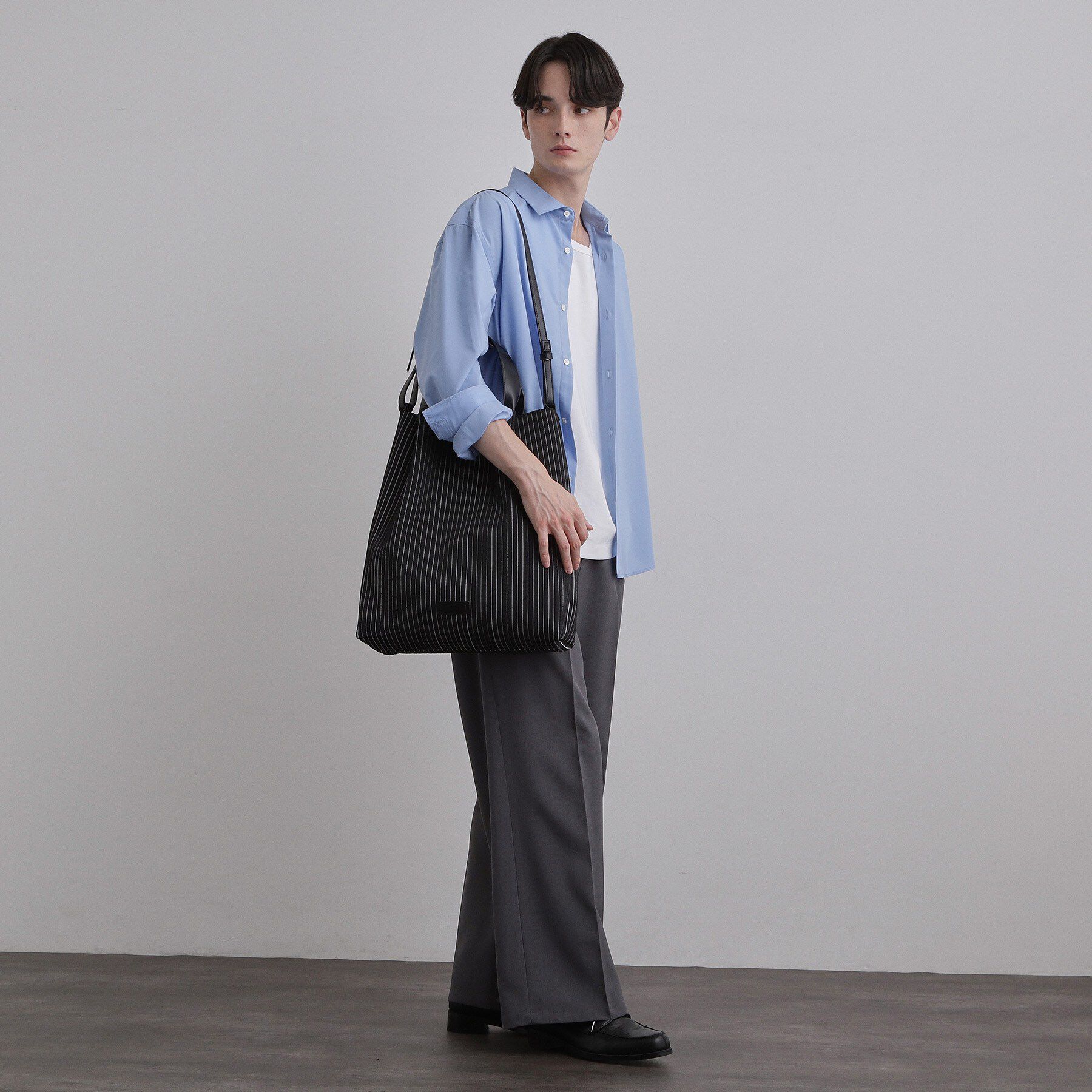 tk.TAKEO KIKUCHI「【B4サイズ収納可】ニットトートバッグ/トートバッグ/B4サイズ/大容量/Knit tote Bag」|トートバッグ|