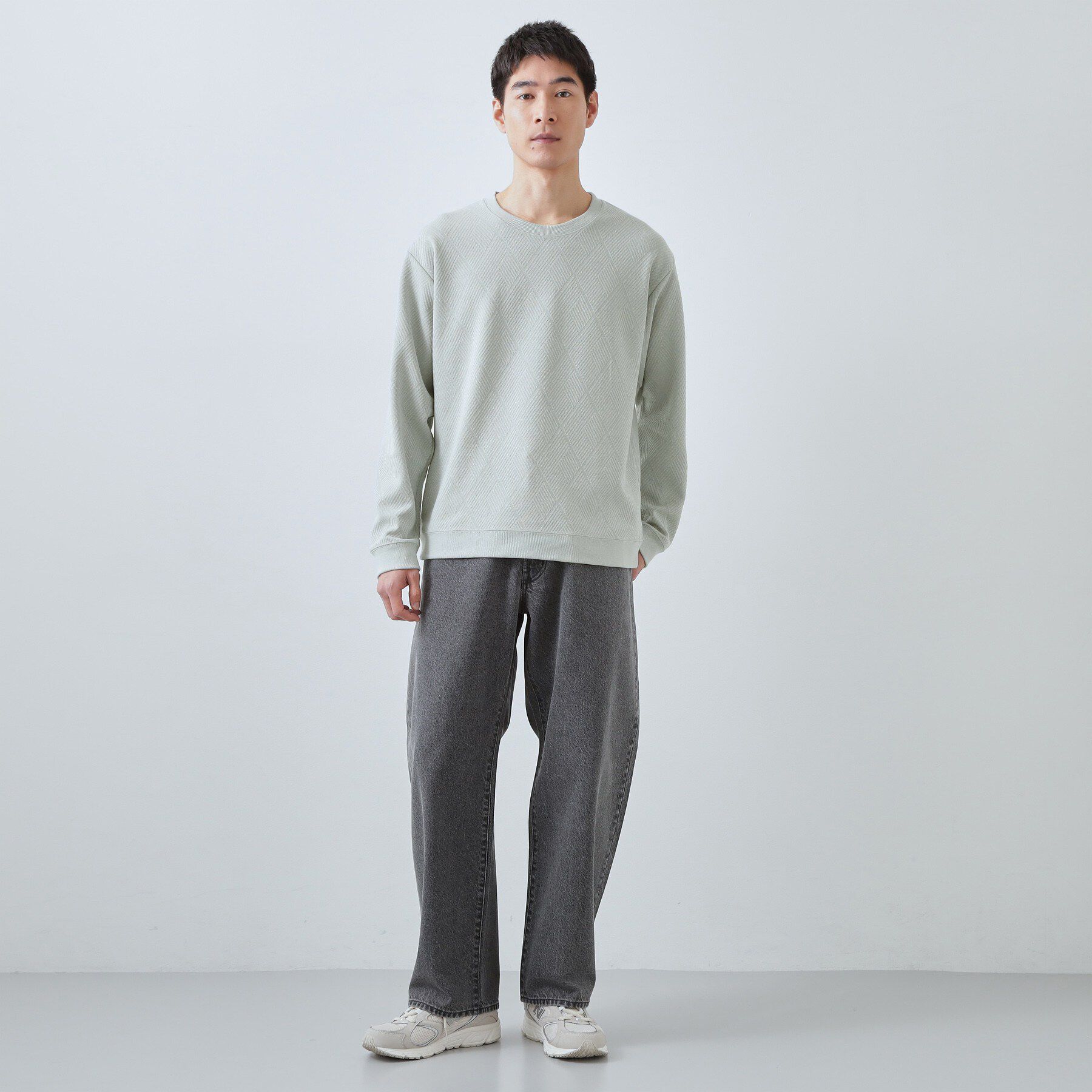 THE SHOP TK「【大人のデイリースタイルを格上げ】ジャカードリンクススウエット　洗濯機OK」|パーカー|