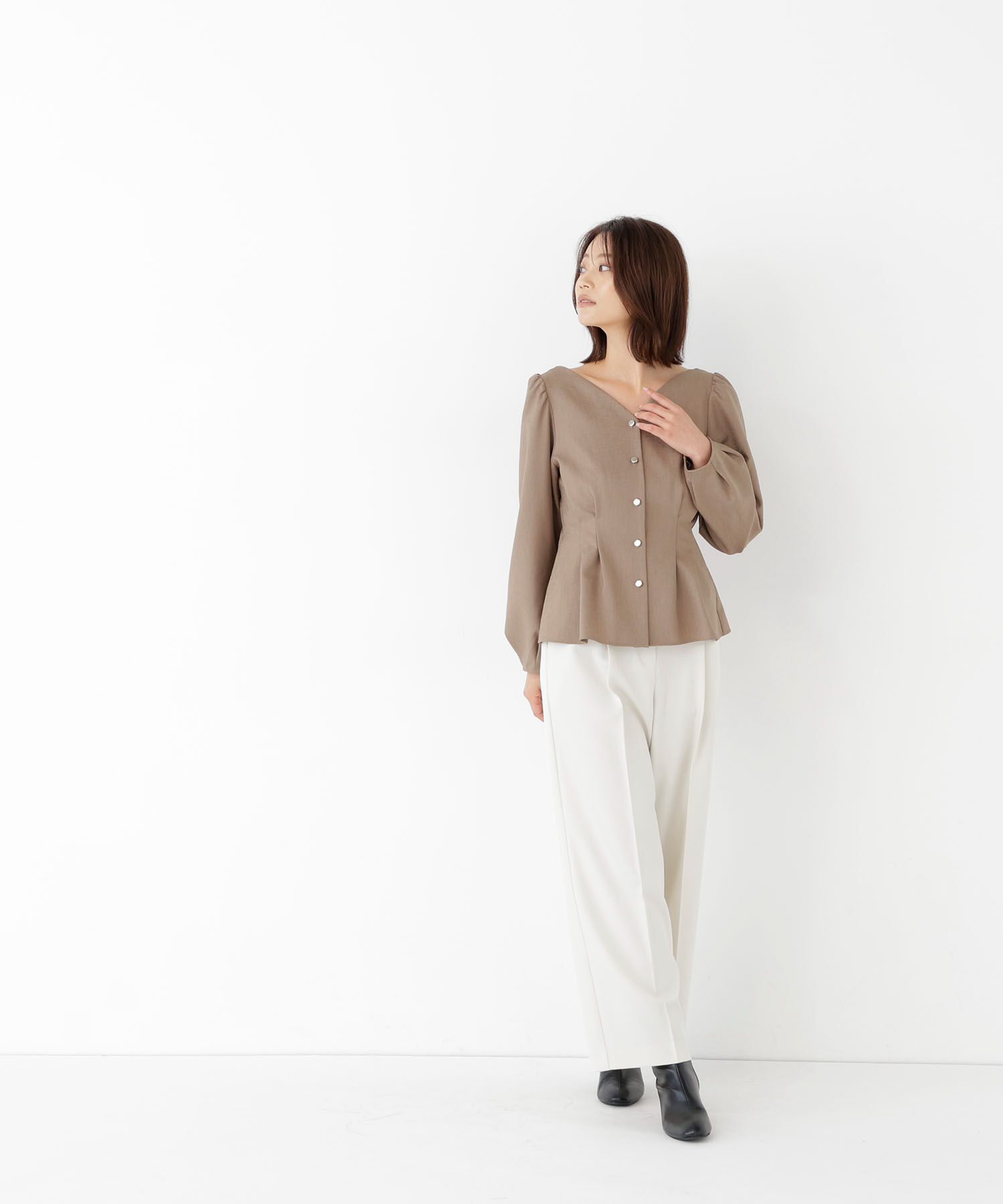 「＜ちょうど、いい服＞きゅっと、メリハリ仕掛けトップス」|シャツ・ブラウス|