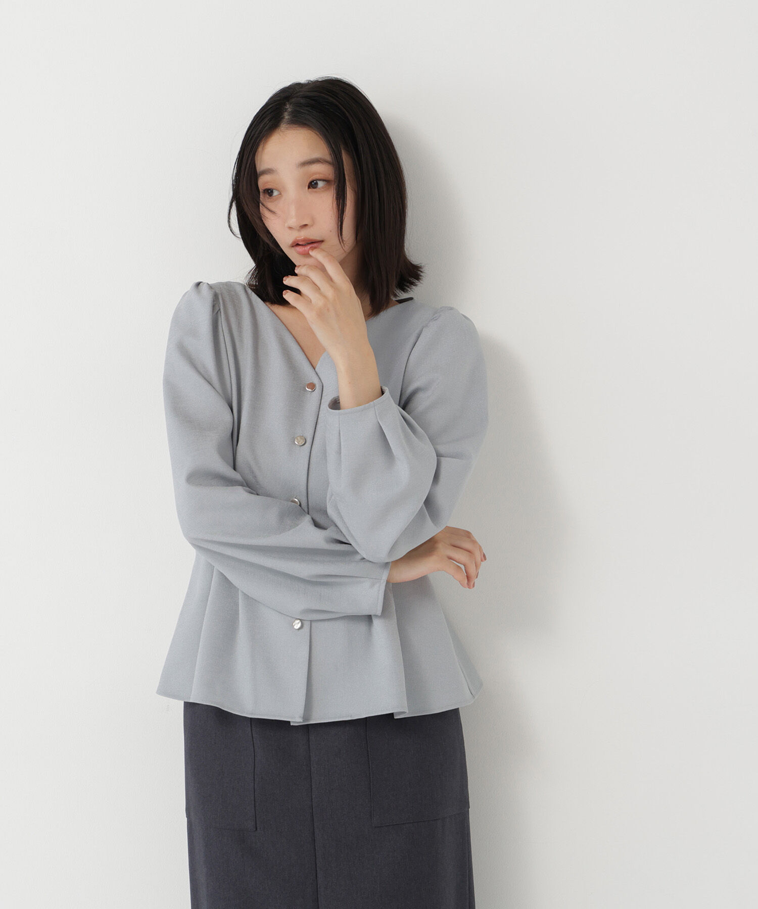  「＜ちょうど、いい服＞きゅっと、メリハリ仕掛けトップス」|シャツ・ブラウス|