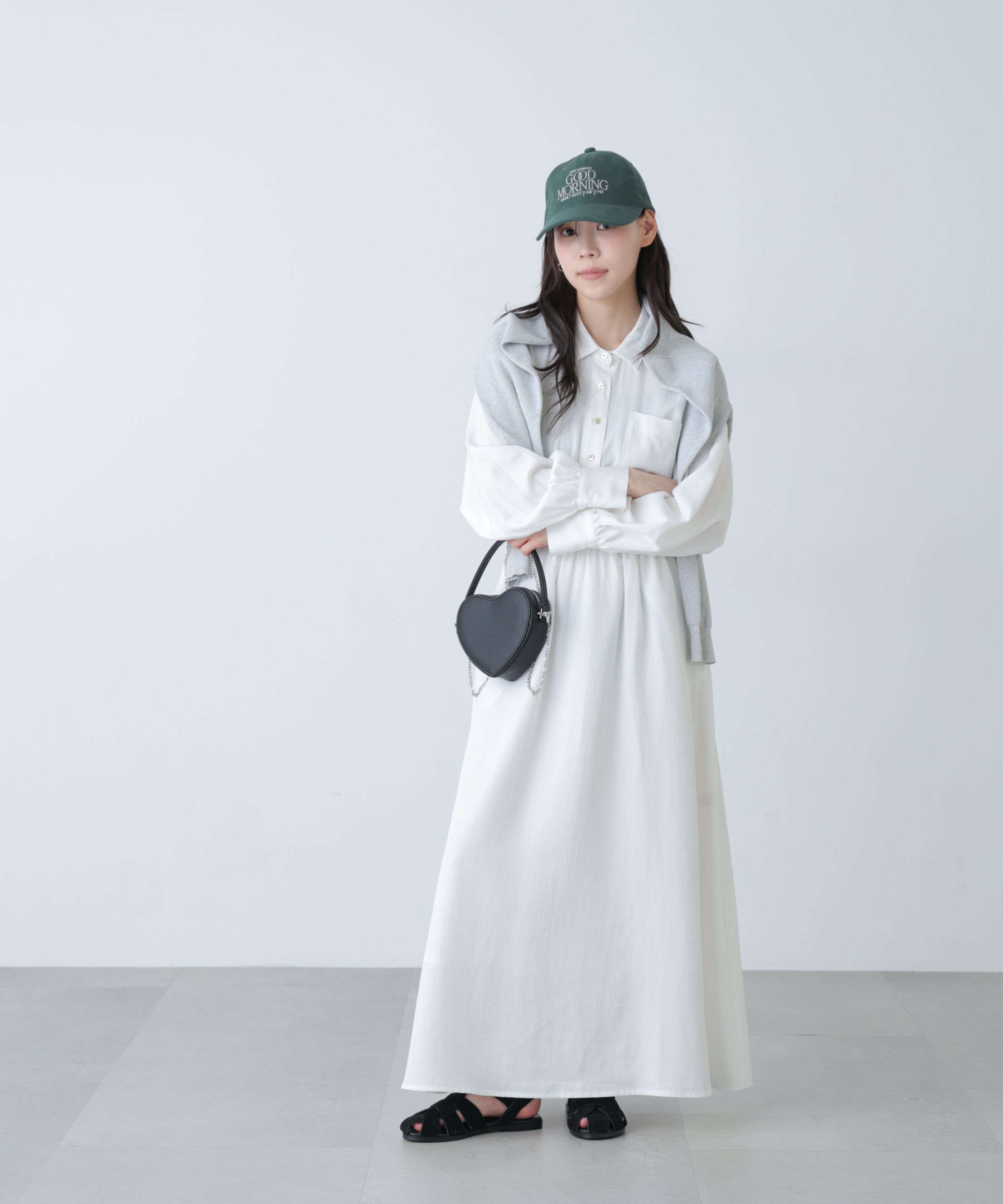  「ロングシャツワンピース」|ワンピース|