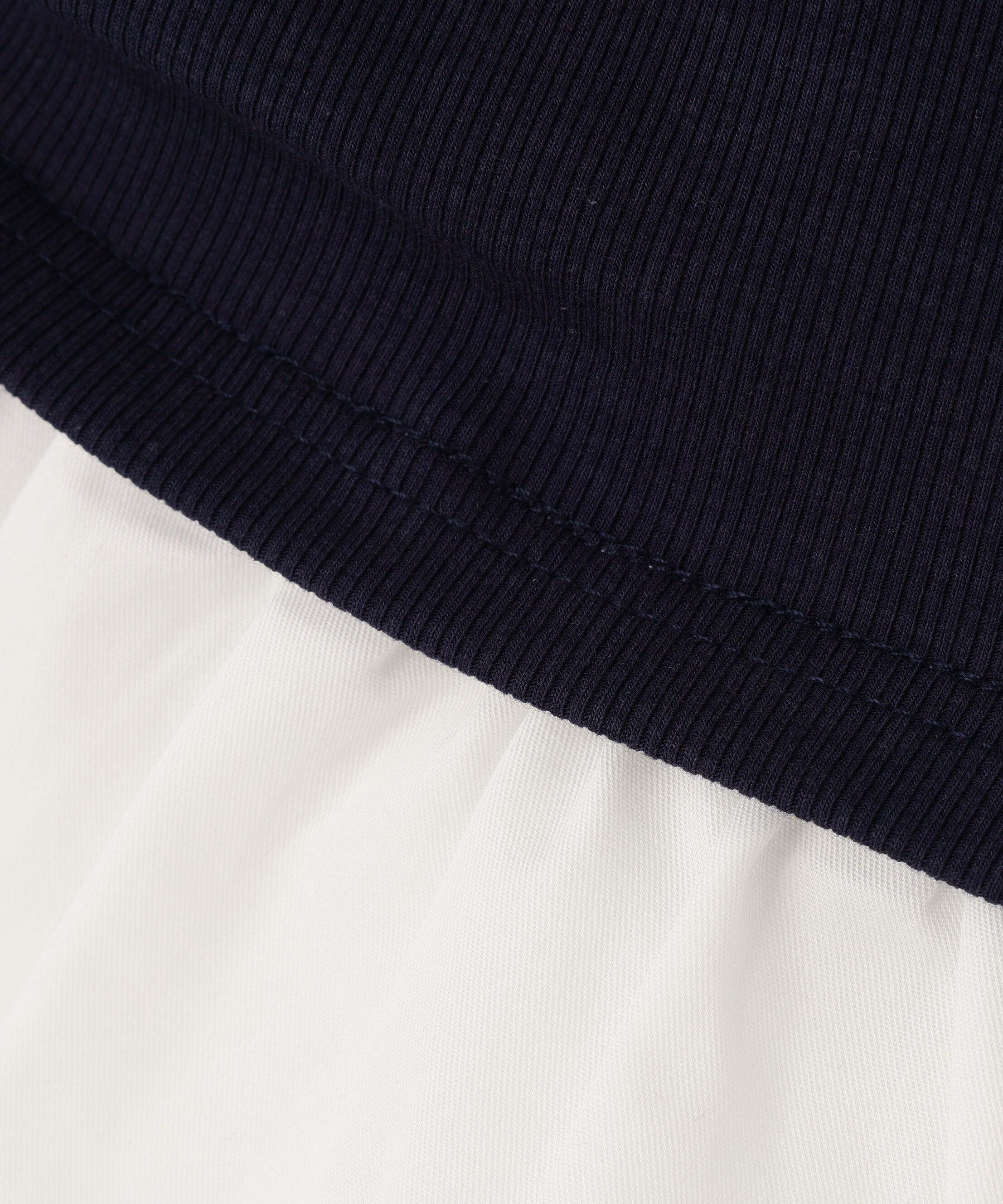  「布帛ドッキングサイドシャーリング半袖カットソー」|Tシャツ・カットソー|