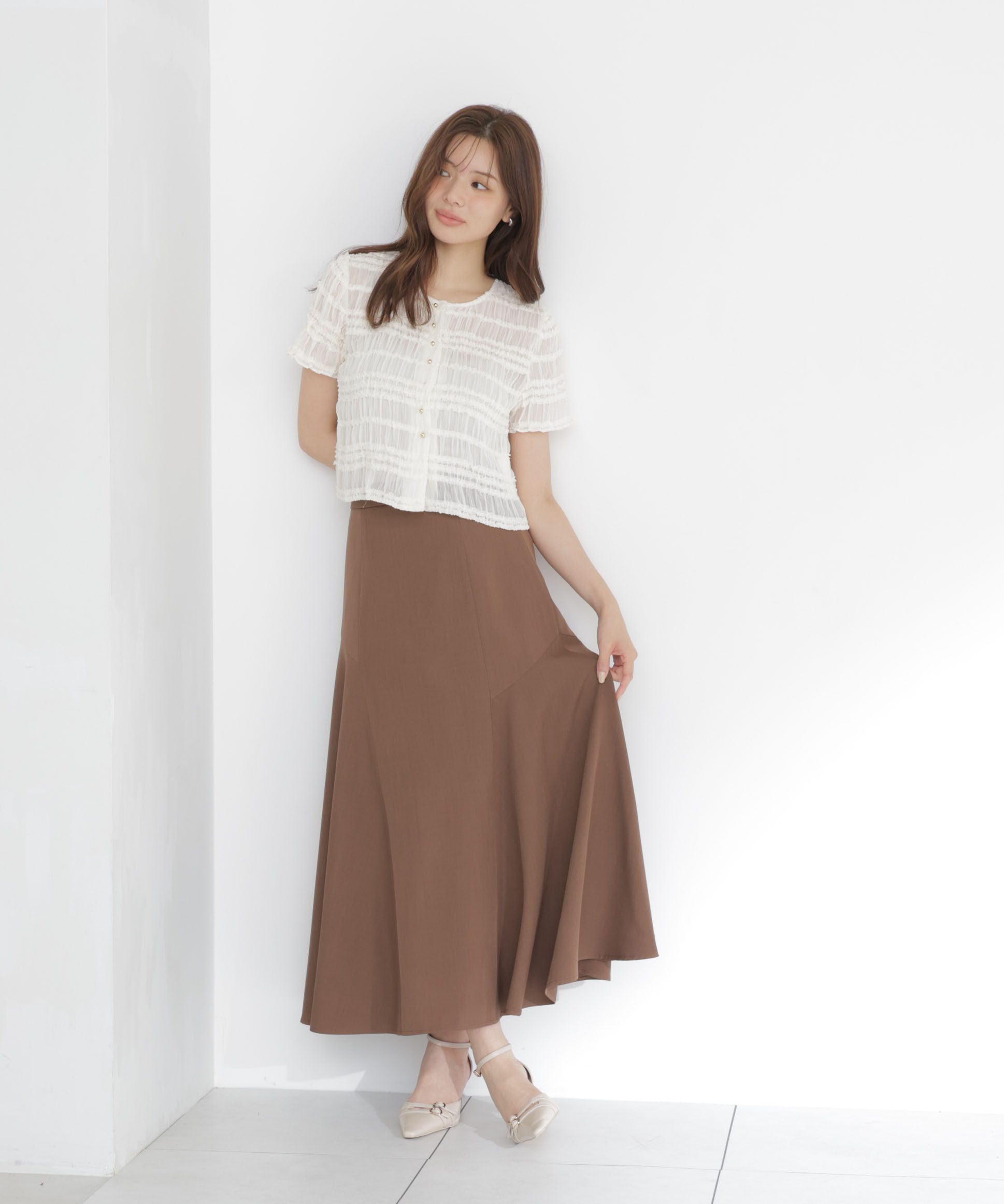 PROPORTION BODY DRESSING「アシメ切替スカート」|スカート|