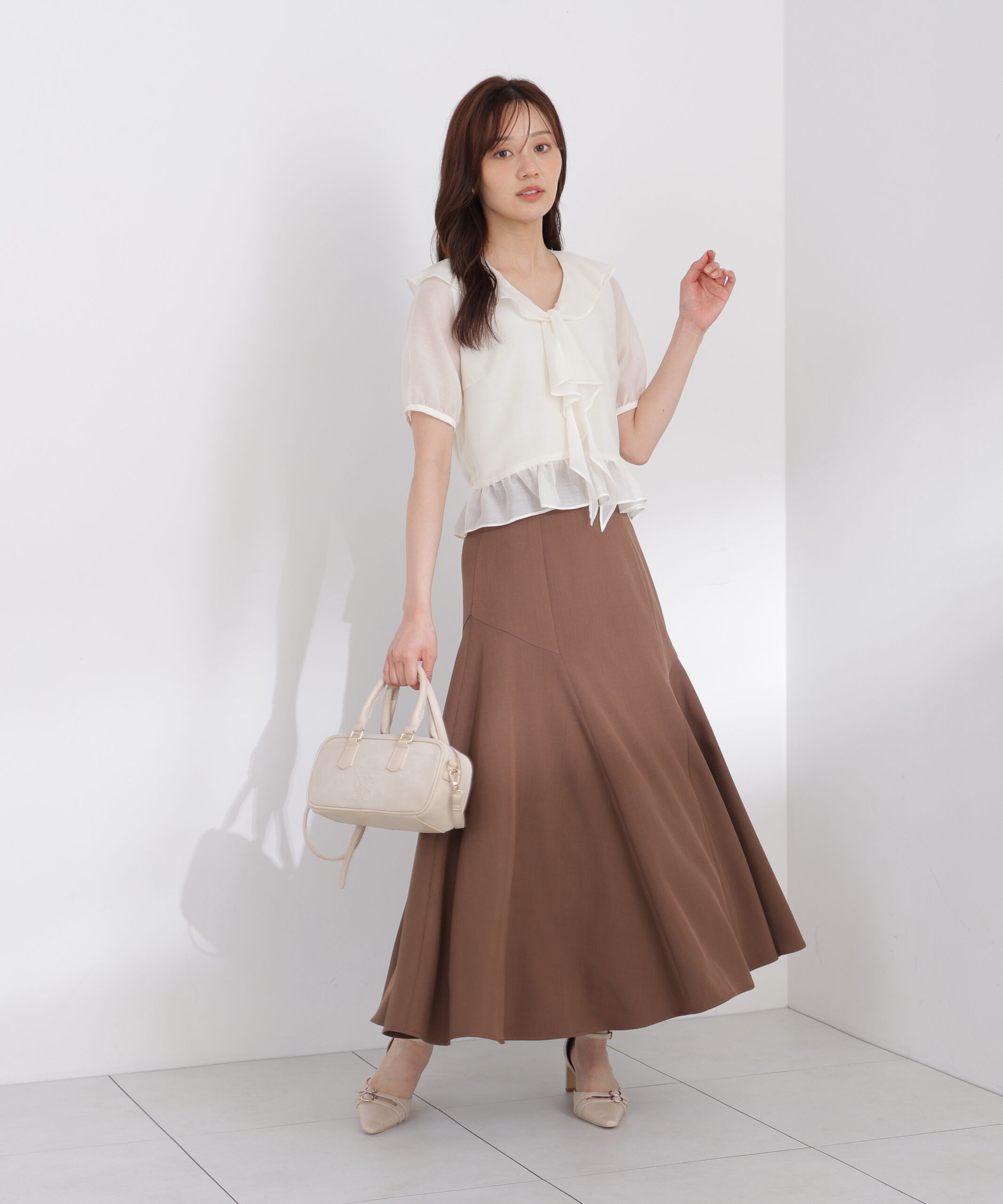 PROPORTION BODY DRESSING「アシメ切替スカート」|スカート|