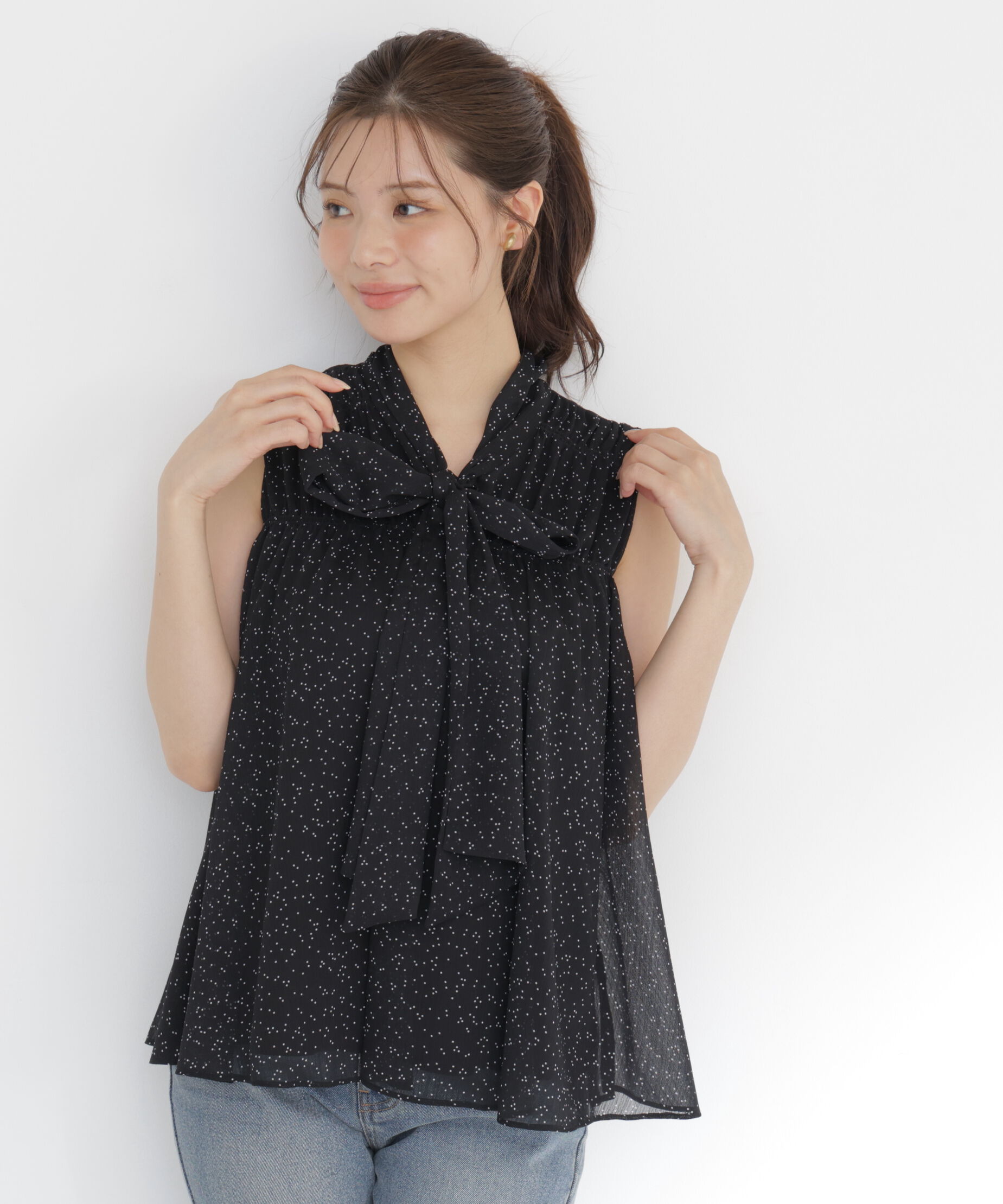 PROPORTION BODY DRESSING「ボウタイシャーリングブラウス」|シャツ・ブラウス|