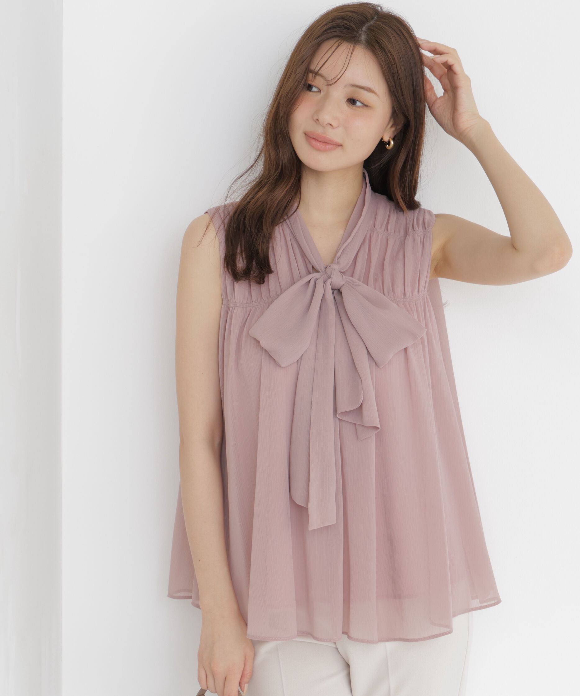 PROPORTION BODY DRESSING「ボウタイシャーリングブラウス」|シャツ・ブラウス|